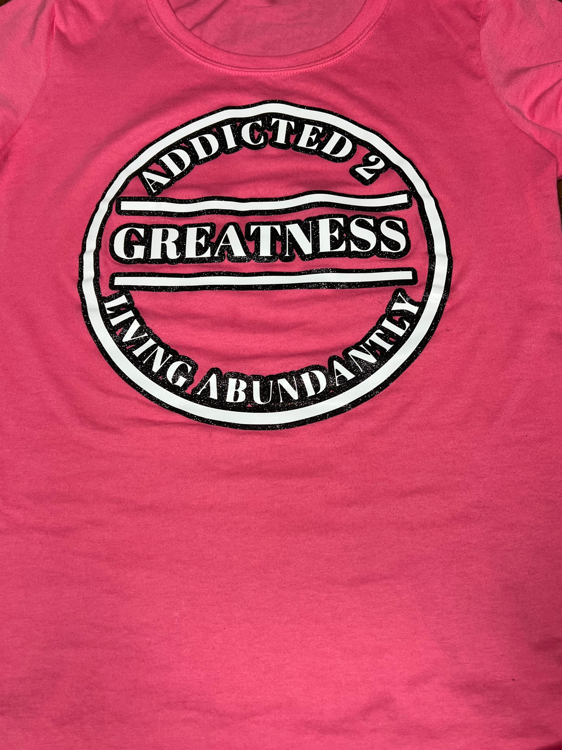 Addicted 2 Greatness circle logo | T-Shirts